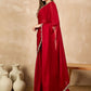 Rajwada Red Georgette Embroidered Saree For Women