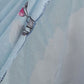 Rajwada Light Blue Silk Blend Floral Print & Cutwork Saree For Women