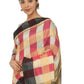 Rajwada Multicolour Silk Blend Checked Saree For Women
