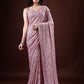 Rajwada Blush Pink Georgette Sequin  Elegant Saree For Women