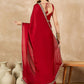 Rajwada Red Georgette Embroidered Saree For Women