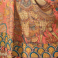 Rajwada Multicolor Linen Cotton Printed Saree For Women