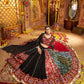 Rajwada Multicolor Viscose Rayon Embroidered Semi-Stitched lehenga With Stunning Tassels For Women