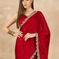 Rajwada Red Georgette Embroidered Saree For Women