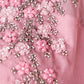 Rajwada Pink Organza Embellished Stitched Co-Ord Set For Women