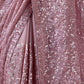 Rajwada Blush Pink Georgette Sequin  Elegant Saree For Women