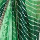 Rajwada Green Cotton Linen Embroidered Striped Saree For Women