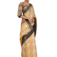 Rajwada Beige Silk Blend Checked Saree For Women
