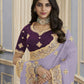 Rajwada Lavender Georgette Embellished Elegant Saree For Women