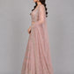 Light Pink Net Embellished Lehenga