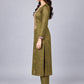 Dark Olive Silk Blend Embellished Kurta Set