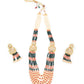 Rajwada Women Multicolor Double Sided Long Necklace Set