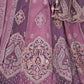 Rajwada Purple Georgette Tissue Embroidered Semi-Stitched Lehenga For Women