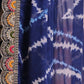 Rajwada Navy Blue Printed Georgette Saree With Unstitched Blouse For Women