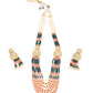 Rajwada Women Multicolor Double Sided Long Necklace Set