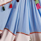 Rajwada Multicolor Viscose Cotton Embroidered Semi-Stitched lehenga With Patch Work And Stunning Tassels For Women