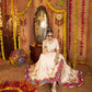 Rajwada Off White Viscose Rayon Embroidered Semi-Stitched lehenga With Stunning Tassels For Women