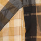Rajwada Beige Silk Blend Checked Saree For Women