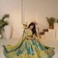 Rajwada Yellow Banarasi Silk Embroidered Semi-Stitched Lehenga For Women
