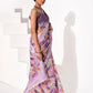 Rajwada Multicolour Cotton Linen Solid Printed Saree For Women