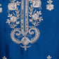Rajwada Blue Chiffon Embroidered Stitched Kurta Set For Women