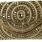 Rajwada Golden Jute Embellished Clutch For Women