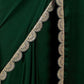 Rajwada Green Georgette Embroidered Saree For Women