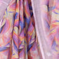 Rajwada Multicolour Cotton Linen Solid Printed Saree For Women
