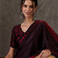 Rajwada Black Silk Blend Printed Elegant Saree For Women