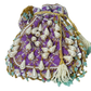 Rajwada Purple Velvet Embellished Potli For Women
