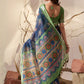 Rajwada Green Linen Cotton Printed Saree For Women