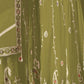 Rajwada Green Georgette Embroidered Semi-Sitched Kurta Set For Women