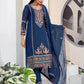 Rajwada Teal Blue Georgette Sequence Embroidery Stitched Kurta Set Women