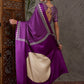Rajwada Purple Silk Blend Printed Elegant Saree For Women