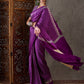 Rajwada Purple Silk Blend Printed Elegant Saree For Women
