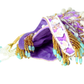 Rajwada Purple Velvet Embellished Potli For Women
