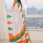 Rajwada White Georgette Printed Saree For Women