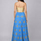 Blue Silk Blend Embellished Lehenga