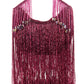 Rajwada Violet Tassels Embellished Clutch For Women