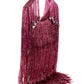 Rajwada Violet Tassels Embellished Clutch For Women