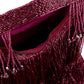 Rajwada Violet Tassels Embellished Clutch For Women