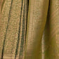 Rajwada Green Silk Blend Woven Saree With Unstitched Blouse For Women
