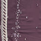 Rajwada Purple Georgette Embroidered Semi-Stitched Kurta Set For Women