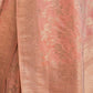 Rajwada Peach Silk Blend Woven Saree With Unstitched Blouse For  Women