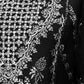Rajwada Black Georgette Embroidered Semi-Stitched Kurta Set For Women