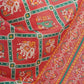 Rajwada Orange Chinon Printed Saree With Unstitched Blouse For Women