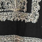 Rajwada Black Chinon Embroidered Semi-Stitched Kurta Set For Women