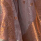 Rajwada Grey Silk Blend Woven Saree With Unstitched Blouse for Women