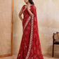 Rajwada Red Georgette Printed Saree For Women