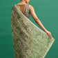 Rajwada Green Chinon Digital Print Saree For Women